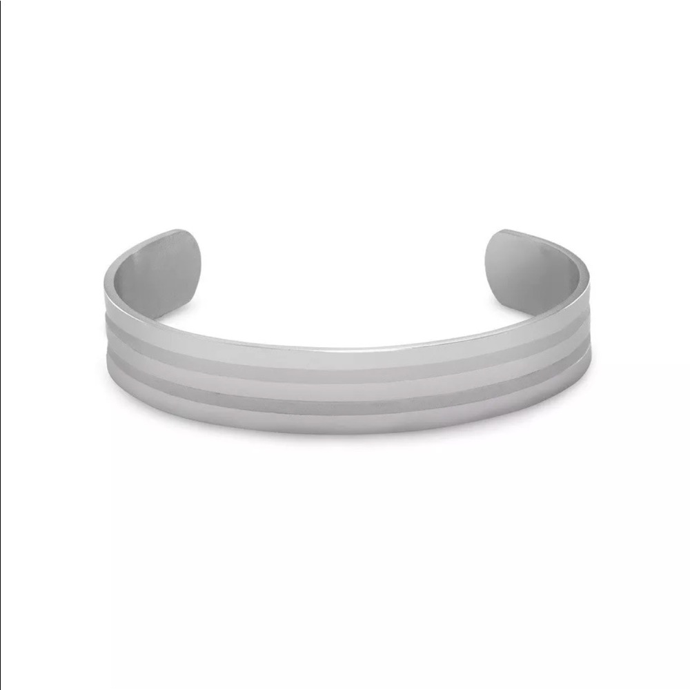 Stainless Steel Men’s Cuff Bracelet 22812